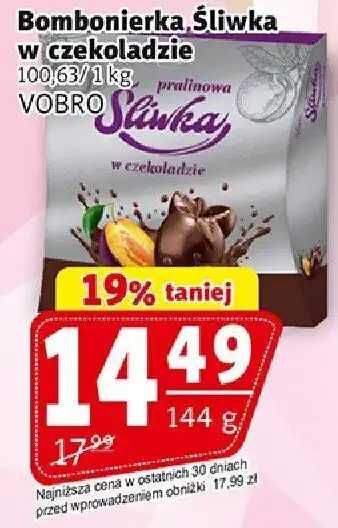 Prim Market Bombonierka Śliwka w czekoladzie VOBRO oferta