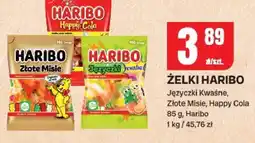 Chorten Żelki Haribo Jazzyki Kwaśne, Złote Misie, Happy Cola oferta