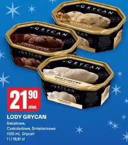 Chorten Lody Grycan Bakaliowe, Czekoladowe, Śmietankowe oferta