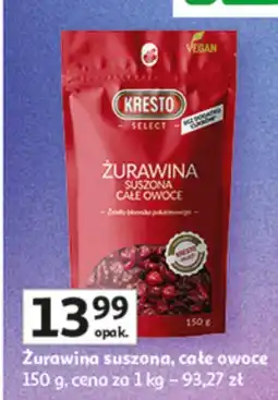 Auchan Żurawina suszona całe owoce Kresto 150 g oferta