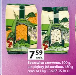 Auchan Soczewica czerwona 500 g lub piękny jaś medium 450 g Florpak oferta