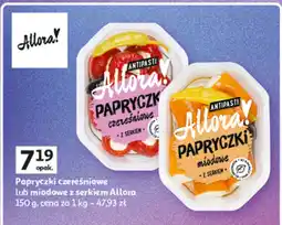 Auchan Papryczki czereśniowe lub miodowe z serkiem Allora 150 g oferta