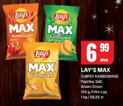 Chorten Chipsy karbowane Lay's Max Papryka, Salt, Green Onion 140 g Frito-Lay oferta
