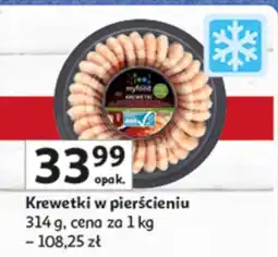 Auchan Krewetki w pierścieniu 314 g myfood oferta