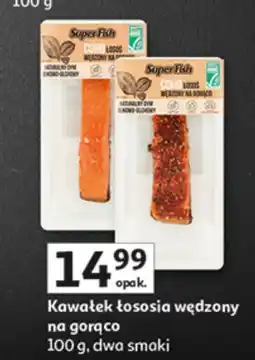 Auchan Kawałek łososia wędzony na gorąco SuperFish dwa smaki oferta