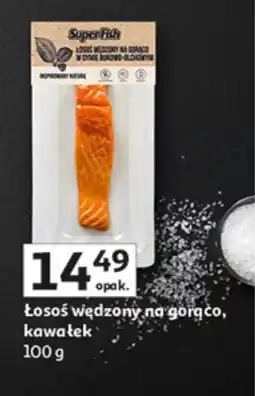 Auchan Łosoś wędzony na gorąco kawałek SuperFish oferta