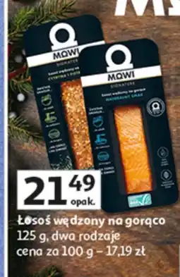 Auchan Łosoś wędzony na gorąco 125 g dwa rodzaje MOWI oferta