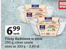 Auchan Filety śledziowe w sosie Seko różne smaki oferta