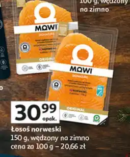 Auchan Łosoś norweski 150 g wędzone na zimno MOWI oferta