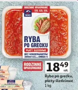 Auchan Ryba po grecku płaty śledziowe Seko oferta