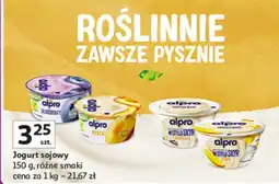 Auchan Jogurt sojowy różne smaki Alpro oferta