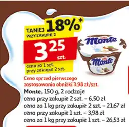 Auchan Deser Monte różne rodzaje oferta