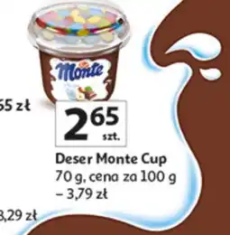 Auchan Deser Monte Cup różne rodzaje Zott oferta