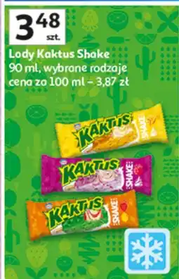 Auchan Lody Kaktus Shake 90 ml, wybrane rodzaje oferta
