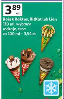 Auchan Rożek Kaktus, KitKat lub Lion 110 ml, wybrane rodzaje Kaktus/KitKat/Lion oferta