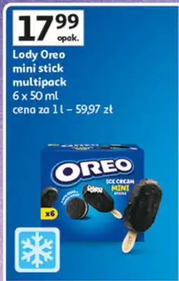 Auchan Lody Oreo mini stick multipack 6 x 50 ml oferta