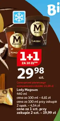 Auchan Lody Magnum 440 ml, wybrane rodzaje oferta