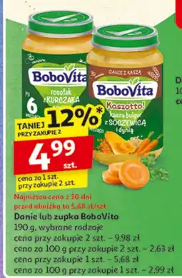 Auchan Danie lub zupka BoboVita 190 g wybrane rodzaje oferta