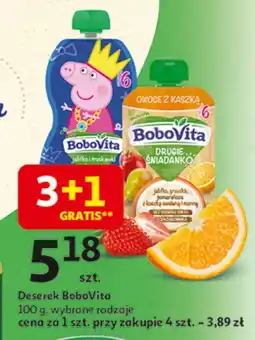 Auchan Deser BoboVita 100 g wybrane rodzaje oferta