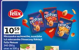 Auchan Mieszanka orzechów, orzechów lub mieszanka Słoneczny Koktajl Felix Natura 140-150 g oferta