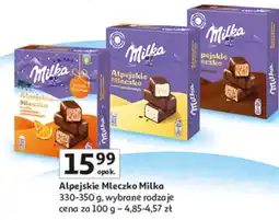 Auchan Alpejskie Mleczko Milka 330-350 g wybrane rodzaje oferta