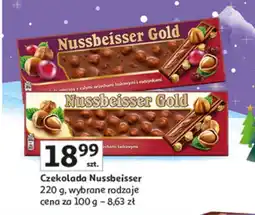 Auchan Czekolada Nussbeisser 220 g wybrane rodzaje oferta