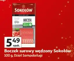 Auchan Boczek surowy wędzony Sokołów 100g oferta