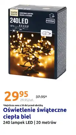 Action Oświetlenie świąteczne ciepła biel oferta