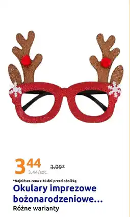 Action Okulary imprezowe bożonarodzeniowe oferta