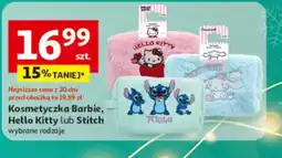 Auchan Kosmetyczka Barbie, Hello Kitty lub Stitch oferta