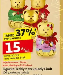 Auchan Figurka Teddy z czekolady Lindt oferta