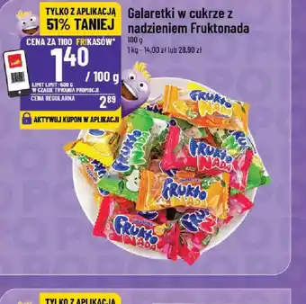 Galaretki w cukrze z nadzieniem Fruktonada