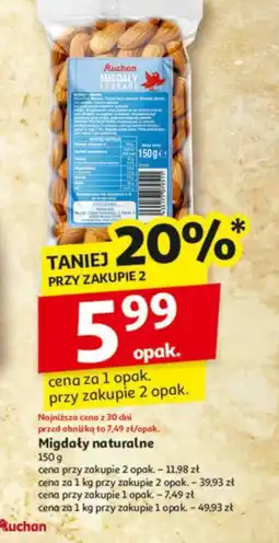 Auchan Migdały naturalne oferta
