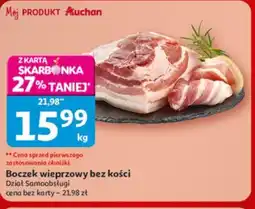 Auchan Boczek wieprzowy bez kości oferta
