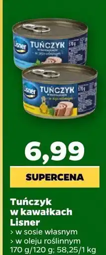 Netto Tuńczyk w kawałkach w oleju roślinnym Lisner oferta