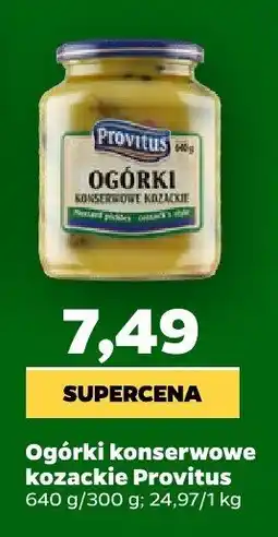 Netto Ogórki konserwowe kozackie Provitus oferta