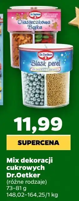 Mix dekoracji cukrowych, różne rodzaje Dr.Oetker