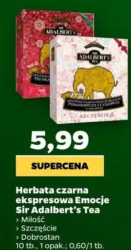 Netto Herbata czarna ekspresowa Emocie: Miłość 10 tb. Sir Adalbert's Tea oferta