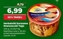 Netto Herbatniki korzenne Dzwoneczki Tago oferta