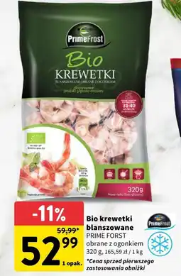 Intermarche Bio krewetki blanszowane Prime Forst oferta
