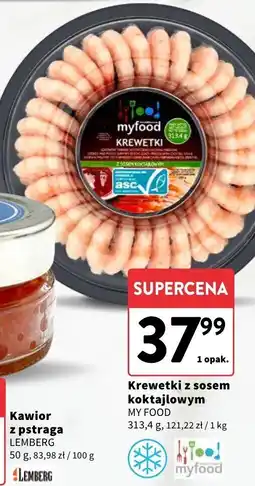 Intermarche Krewetki z sosem koktajlowym MY FOOD oferta