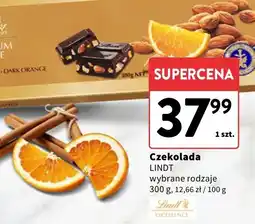 Intermarche Czekolada LINDT wybrane rodzaje oferta
