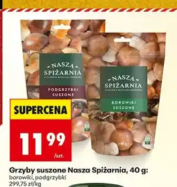 Biedronka Grzyby suszone borowiki Nasza Spiżarnia oferta