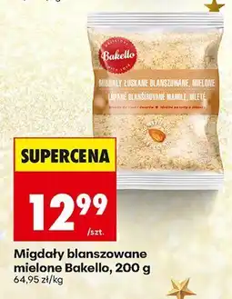 Biedronka Migdały blanszowane mielone, 200 g Bakello oferta