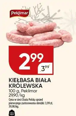 Chata Polska Kiełbasa biała królewska Peklimar oferta