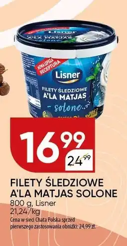 Chata Polska Filety śledziowe ala matjas solone Lisner oferta