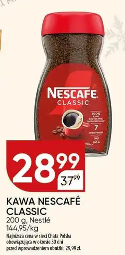 Chata Polska Kawa Nescafe Classic Nestle oferta