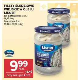 Stokrotka Filety śledziowe miejskie w oleju Lisner oferta