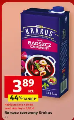 Auchan Barszcz czerwony Krakus 1 l oferta