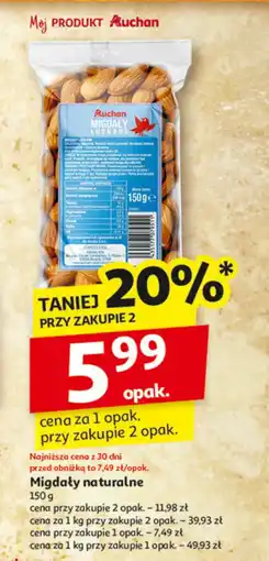 Auchan Migdały naturalne Auchan oferta